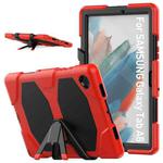 For Samsung Galaxy Tab A8 10.5 2021 X200 / X205 Colorful Silicon + PC Tablet Case(Red)