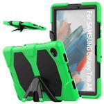 For Samsung Galaxy Tab A8 10.5 2021 X200 / X205 Colorful Silicon + PC Tablet Case(Green)