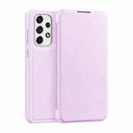 For Samsung Galaxy A73  DUX DUCIS Skin X Series Horizontal Flip Leather Phone Case(Pink)