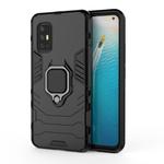 For Vivo V17 (India) Shockproof PC + TPU Protective Case with Magnetic Ring Holder(Black)