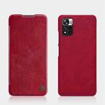 For Xiaomi Redmi Note 11 5G / 11T 5G / Poco M4 Pro 5G / 11S 5G NILLKIN QIN Series Crazy Horse Texture Leather Phone Case(Red)