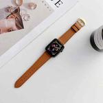 Leather Strap For Apple Watch Ultra 49mm / Series 8&7 45mm / SE 2&6&SE&5&4 44mm / 3&2&1 42mm(Brown)