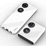 For Huawei P50 Pocket GKK UV Porcelain Flip Phone Case(White)