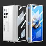 For Huawei Mate X2 GKK Ultra-thin Magnetic Hinge Flip Phone Case with Holder(White)