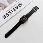 Oval Buckle Genuine Leather Strap For Apple Watch Series 8&7 41mm / SE 2&6&SE&5&4 40mm / 3&2&1 38mm(M)