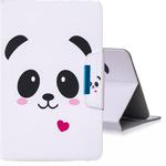 For 10 inch  Tablet PC Universal Colored Drawing Horizontal Flip PU Leather Case with Holder & Card Slots(Caring Panda)
