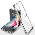 For Huawei P50 Pocket GKK Transparent TPU + Plating Phone Case(Silver)