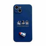 For iPhone 11 Pro Aerospace Small Rocket TPU Phone Case (Blue)