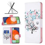 For Samsung Galaxy A13 4G Colored Drawing Pattern Leather Phone Case(Little Tree)