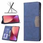 For Xiaomi 12 Magnetic Splicing Leather Phone Case(Blue)