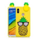 For Xiaomi Redmi Note 5 Pro 3D Cartoon Pattern Shockproof TPU Protective Case(Big Pineapple)