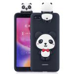 For Xiaomi Redmi 6A 3D Cartoon Pattern Shockproof TPU Protective Case(Red Bow Panda)