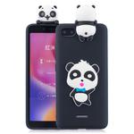 For Xiaomi Redmi 6A 3D Cartoon Pattern Shockproof TPU Protective Case(Blue Bow Panda)