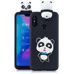 For Xiaomi Redmi 6 Pro 3D Cartoon Pattern Shockproof TPU Protective Case(Blue Bow Panda)