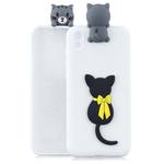 For Xiaomi Redmi 7A 3D Cartoon Pattern Shockproof TPU Protective Case(Little Black Cat)