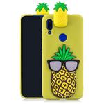 For Xiaomi Redmi Note 7 3D Cartoon Pattern Shockproof TPU Protective Case(Big Pineapple)