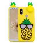 For Xiaomi Redmi S2 3D Cartoon Pattern Shockproof TPU Protective Case(Big Pineapple)