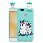 For Xiaomi Mi 5X / A1 3D Cartoon Pattern Shockproof TPU Protective Case(Couple Unicorn)