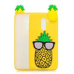 For Xiaomi Pocophone F1 3D Cartoon Pattern Shockproof TPU Protective Case(Big Pineapple)