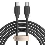 Baseus CAGD030101 Jelly Series 100W USB-C / Type-C to USB-C / Type-C Liquid Silicone Fast Charging Data Cable, Cable Length:2m(Black)
