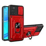For OPPO A52 / A92 Sliding Camshield Card Phone Case(Red)