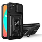 For OPPO Realme C11 Sliding Camshield Card Phone Case(Black)