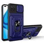 For OPPO F17 Pro / A93 Sliding Camshield Card Phone Case(Sapphire Blue)