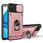 For OPPO F17 Pro / A93 Sliding Camshield Card Phone Case(Rose Gold)