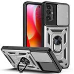 For Motorola Moto G Power 2022 Sliding Camera Cover Design TPU + PC Phone Case(Silver)