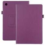 For Samsung Galaxy Tab A8 10.5 2021 Litchi Texture Solid Color Leather Tablet Case(Purple)