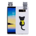 For Galaxy Note 8 3D Cartoon Pattern Shockproof TPU Protective Case(Little Black Cat)