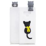 For Galaxy Note 9 3D Cartoon Pattern Shockproof TPU Protective Case(Little Black Cat)