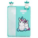 For Galaxy Note 9 3D Cartoon Pattern Shockproof TPU Protective Case(Couple Unicorn)