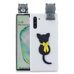 For Galaxy Note 10 3D Cartoon Pattern Shockproof TPU Protective Case(Little Black Cat)