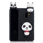 For Galaxy S9 3D Cartoon Pattern Shockproof TPU Protective Case(Red Bow Panda)