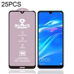 For Huawei Y7 (2019) 25 PCS 9H HD High Alumina Full Screen Tempered Glass Film