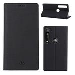 For Motorola Moto G8 Plus ViLi Magnet Horizontal Flip Shockproof TPU + PU Leather Protective Case  Card Slot & Holder(Black)