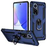 For Huawei nova 9 Shockproof TPU + PC Holder Phone Case(Blue)