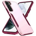 For Samsung Galaxy S22 5G Pioneer Armor Heavy Duty PC + TPU Phone Case(Pink)