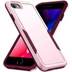 For iPhone SE 2022 / SE 2020 / 8 / 7 Pioneer Armor Heavy Duty PC + TPU Phone Case(Pink)