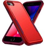 For iPhone SE 2022 / SE 2020 / 8 / 7 Pioneer Armor Heavy Duty PC + TPU Phone Case(Red)