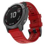 For Garmin Fenix 7X Silicone Watch Band(Red)