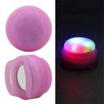 Pet Collar Anti-Lost Location Tracker Silicone Protective Case with Light For AirTag(Purple)