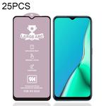 For OPPO A9 (2020) / A56 5G 25 PCS 9H HD High Alumina Full Screen Tempered Glass Film