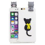 For iPhone 6 & 6s 3D Cartoon Pattern Shockproof TPU Protective Case(Little Black Cat)