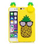 For iPhone 6 & 6s 3D Cartoon Pattern Shockproof TPU Protective Case(Big Pineapple)