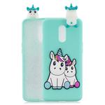 For OnePlus 7 3D Cartoon Pattern Shockproof TPU Protective Case(Couple Unicorn)