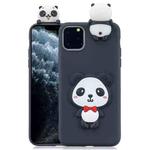 For iPhone 11 Pro 3D Cartoon Pattern Shockproof TPU Protective Case(Red Bow Panda)
