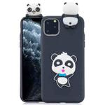 For iPhone 11 Pro 3D Cartoon Pattern Shockproof TPU Protective Case(Blue Bow Panda)