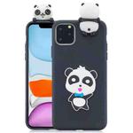 For iPhone 11 3D Cartoon Pattern Shockproof TPU Protective Case(Blue Bow Panda)